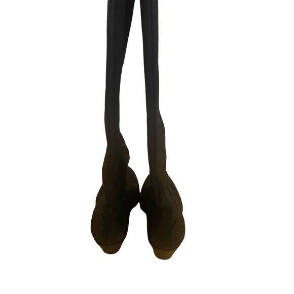 Acne Black Leather Healed Boots Size 37 - Picture 3 of 5